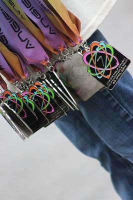 Race bling! Photo taken by Lonnie Calvert.