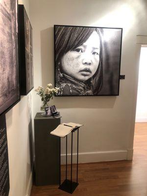 This is art from artist Joseph Cosby's exhibit at Houshang's Gallery on Canyon Rd.