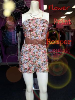very cute flower print romper for only $18.99 would be a great addition to your closet