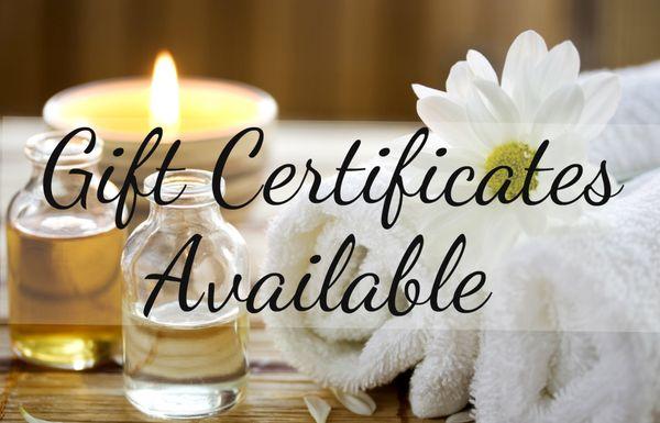 Gift Certificates are GREAT for any occasion!