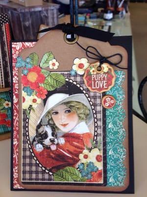 Just bought some awesome paper here. I also signed up for a class to make this box and card gift set on Nov. 22 .