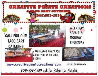 pinatas and taco cart catering