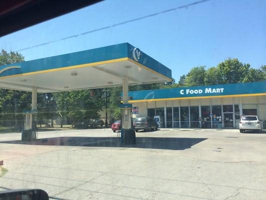 Valero next to Elm Street