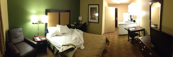 View of room from window area