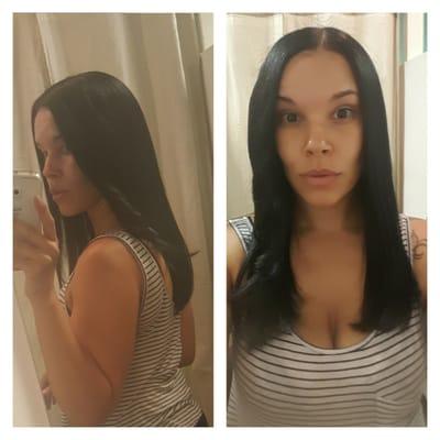 Fresh cut on natural hair