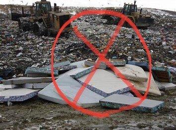 We divert mattresses from polluting the landfills