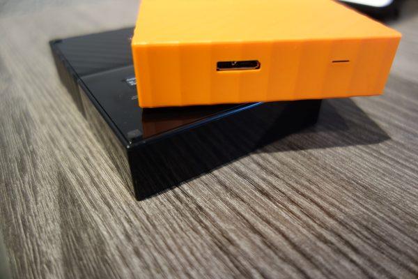 Some neatly stacked hard drives.