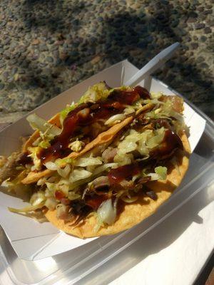 Yummy Wonton Pork Tacos for 6 bucks!