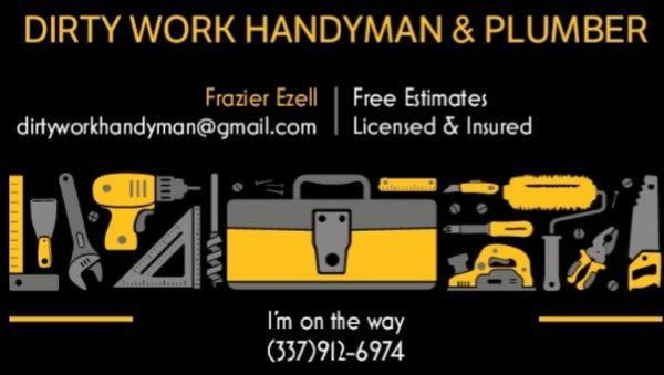 Dirty Work Handyman and Plumber
