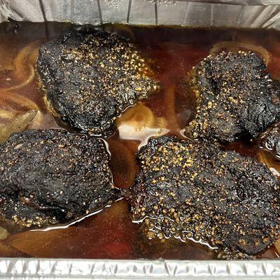 Perfectly braised beef cheeks