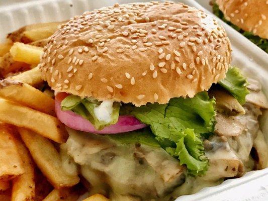 Monterey Burger with Regular Fries...