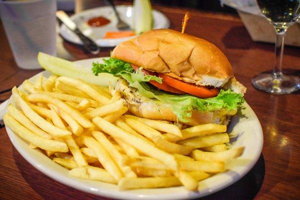 Grilled chicken dijon sandwich