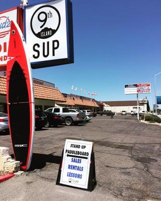 Picture of the 9th Island SUP parking lot on your left hand side coming into Boulder City...good times!