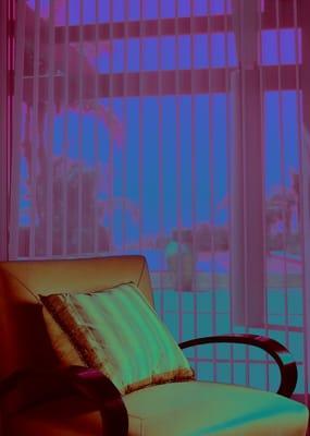 Beautiful Hunter Douglas Luminette shades