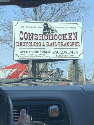 Conshohocken recycling & Rail transfer