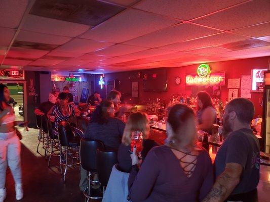 Liquid Lisa juicing up the customers