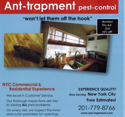 Ant-trapment Pest Control