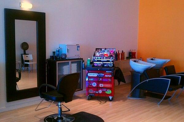 Shannon's work area...