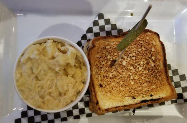 Pork panini and Mac and cheese.