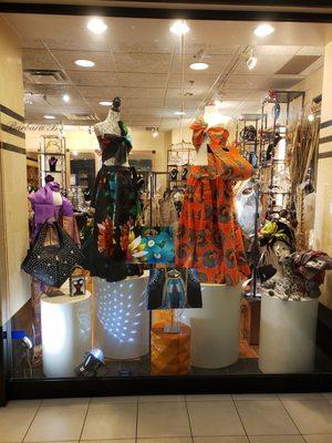 African inspired clothing and jewelry on time for February Black History month events.