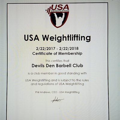 USAW certified