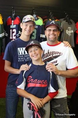 Team uniforms...A place for the whole family