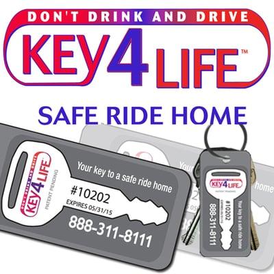 "Your key to a safe ride home"