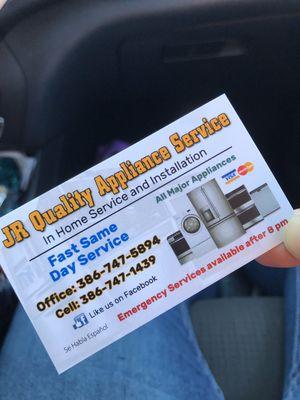 JR Quality Appliance Service