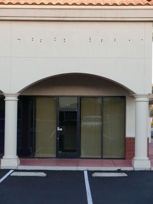 Shuttered. Former suite at 5431 S Rainbow Blvd Ste C1 in the Rainbow Square shopping center