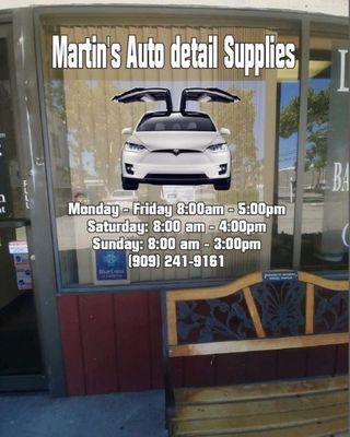 Martin's Auto Detail located in Chino Ca