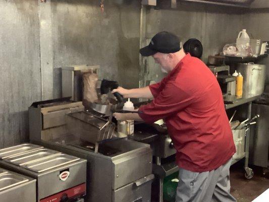 Gyro shaved from a Spit!