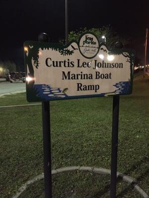 Curtis Lee Johnson Marina Boat Ramp