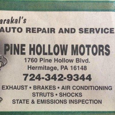 Pine Hollow Motors