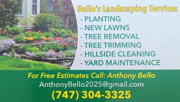 Bello's Landscaping Services