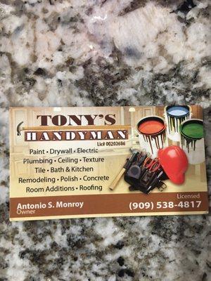Tony's Handyman