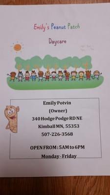 Emily's Peanut Patch Daycare
