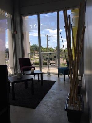 One of the waiting areas