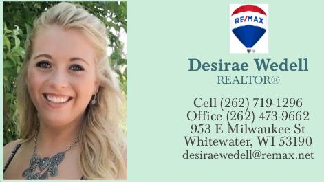 One of our offices great Realtors! Give Desirae a call for any of your home buying and selling needs!