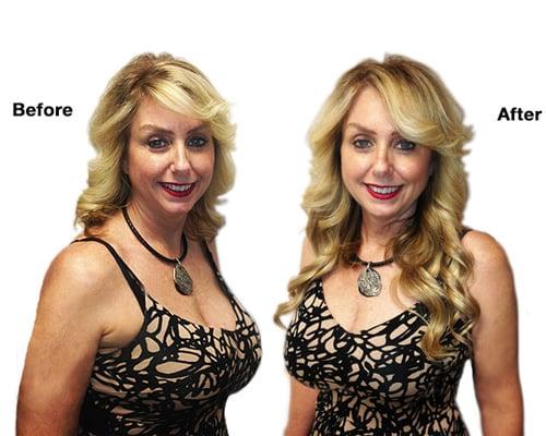 Halo Hair Extensions - Before & After