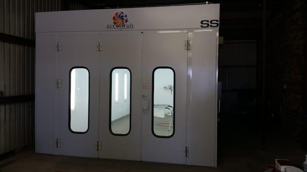 Check out our state of the art, brand new paint booth, with a computerized paint mixing system for a guaranteed color match