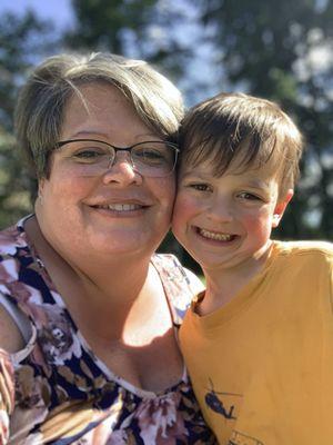 Jan with her grandson