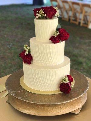 Rum cake, english cream filling, butter cream frosting. AMAZING!!