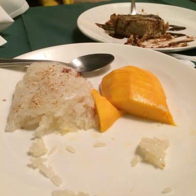 Mango and their Sticky Rice.. I don't think it's worth it at all. How's this dessert?