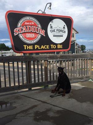 Lexi's favorite place to eat in Algoma! Outside is dog friendly
