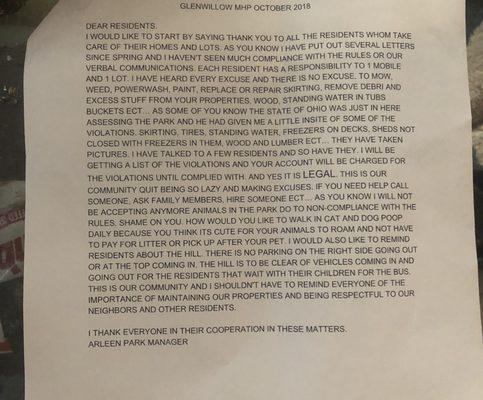 Glenwillow Mobile Home Park