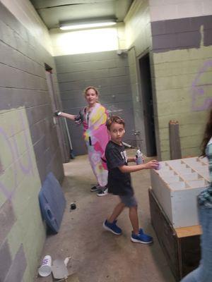 Bring out your inner artist in our Graffiti Room