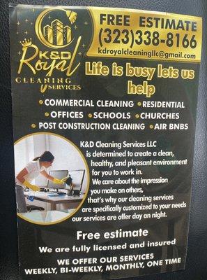 Services we offer