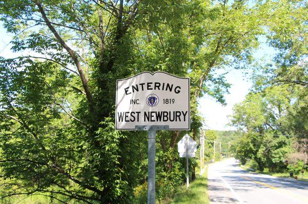 Entering West Newbury from Groveland.