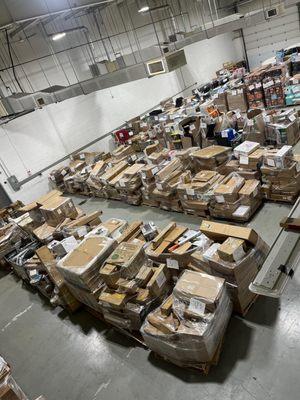 Warehouse stocked with inventory!