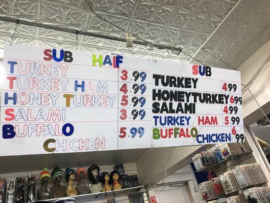 They also cut meat here